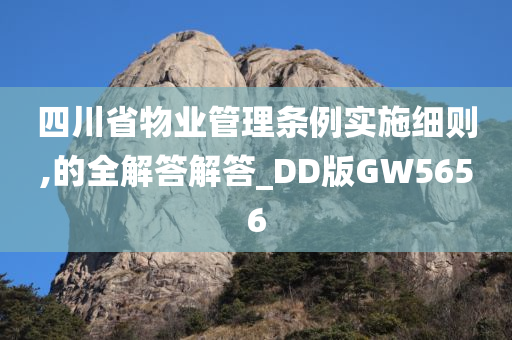 四川省物业管理条例实施细则,的全解答解答_DD版GW5656