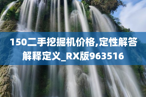 150二手挖掘机价格,定性解答解释定义_RX版963516