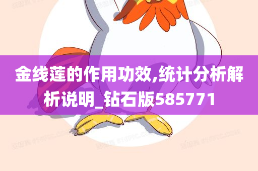 金线莲的作用功效,统计分析解析说明_钻石版585771