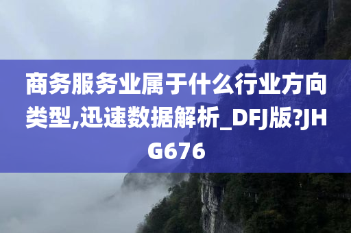 商务服务业属于什么行业方向类型,迅速数据解析_DFJ版?JHG676