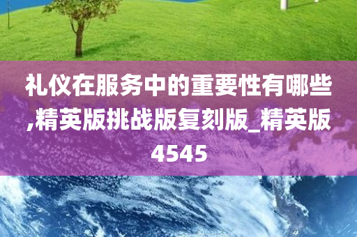 礼仪在服务中的重要性有哪些,精英版挑战版复刻版_精英版4545