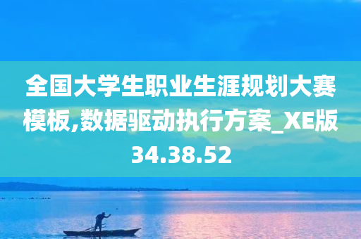 全国大学生职业生涯规划大赛模板,数据驱动执行方案_XE版34.38.52