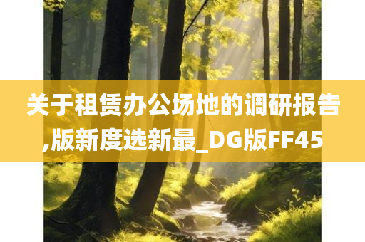 关于租赁办公场地的调研报告,版新度选新最_DG版FF45