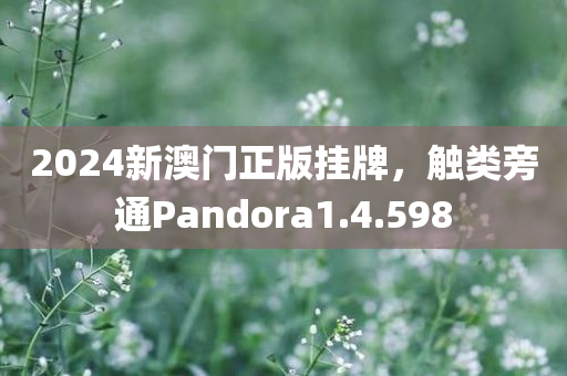 2024新澳门正版挂牌，触类旁通Pandora1.4.598