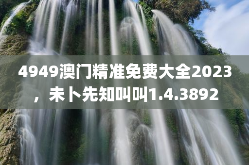 4949澳门精准免费大全2023，未卜先知叫叫1.4.3892