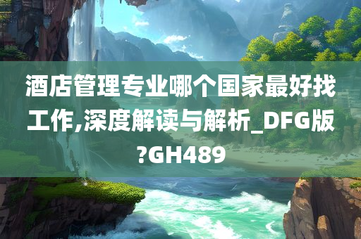 酒店管理专业哪个国家最好找工作,深度解读与解析_DFG版?GH489