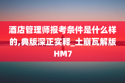 酒店管理师报考条件是什么样的,典版深正实释_土崩瓦解版HM7