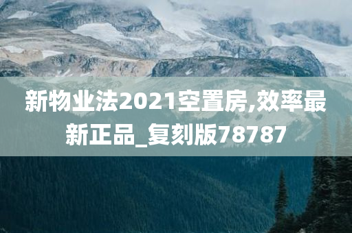 新物业法2021空置房,效率最新正品_复刻版78787