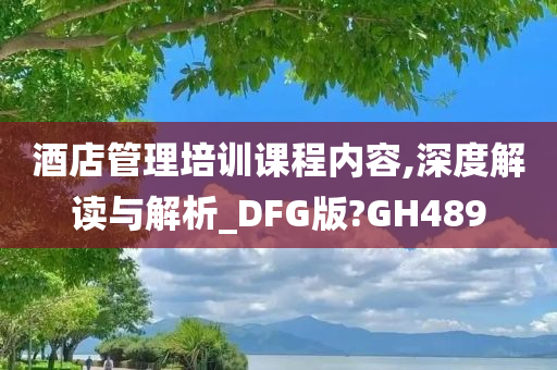 酒店管理培训课程内容,深度解读与解析_DFG版?GH489