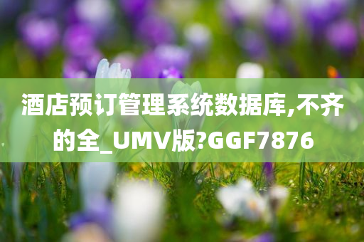 酒店预订管理系统数据库,不齐的全_UMV版?GGF7876