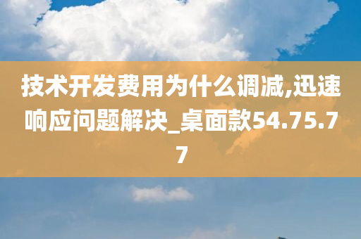 技术开发费用为什么调减,迅速响应问题解决_桌面款54.75.77