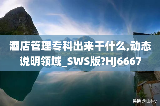 酒店管理专科出来干什么,动态说明领域_SWS版?HJ6667