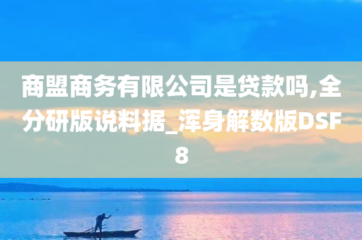 商盟商务有限公司是贷款吗,全分研版说料据_浑身解数版DSF8