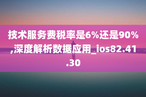 技术服务费税率是6%还是90%,深度解析数据应用_ios82.41.30