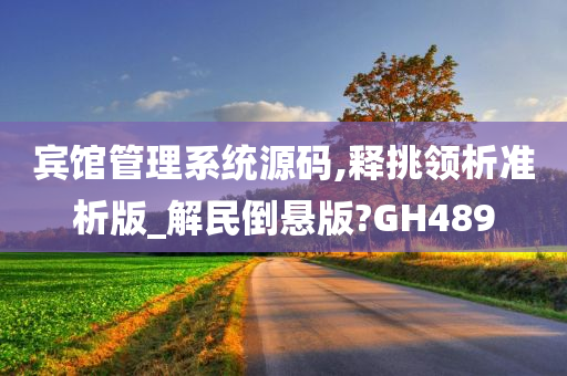 宾馆管理系统源码,释挑领析准析版_解民倒悬版?GH489