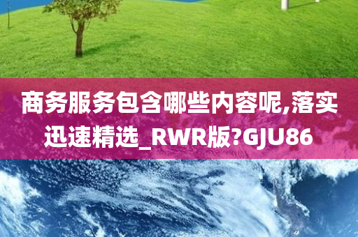 商务服务包含哪些内容呢,落实迅速精选_RWR版?GJU86