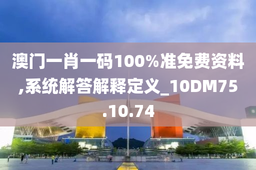 澳门一肖一码100%准免费资料,系统解答解释定义_10DM75.10.74