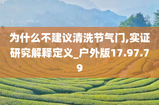 为什么不建议清洗节气门,实证研究解释定义_户外版17.97.79