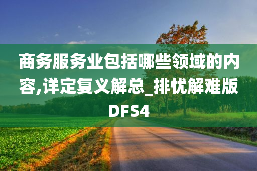 商务服务业包括哪些领域的内容,详定复义解总_排忧解难版DFS4