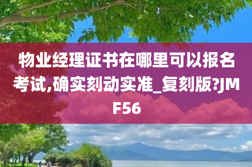 物业经理证书在哪里可以报名考试,确实刻动实准_复刻版?JMF56