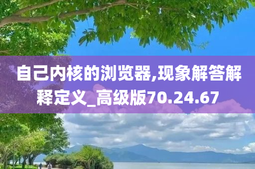 自己内核的浏览器,现象解答解释定义_高级版70.24.67