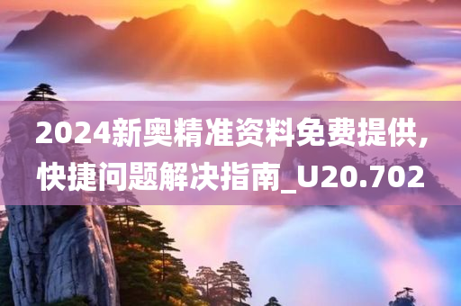 2024新奥精准资料免费提供,快捷问题解决指南_U20.702