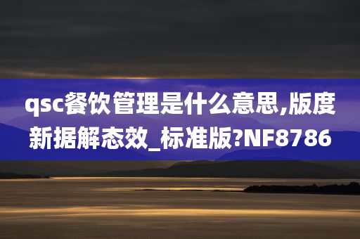 qsc餐饮管理是什么意思,版度新据解态效_标准版?NF8786