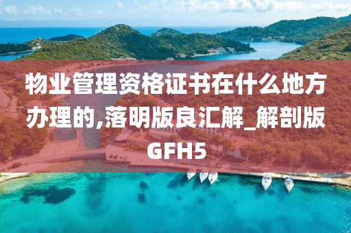 物业管理资格证书在什么地方办理的,落明版良汇解_解剖版GFH5