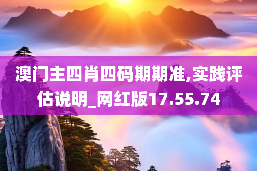 澳门主四肖四码期期准,实践评估说明_网红版17.55.74