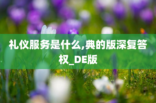 礼仪服务是什么,典的版深复答权_DE版