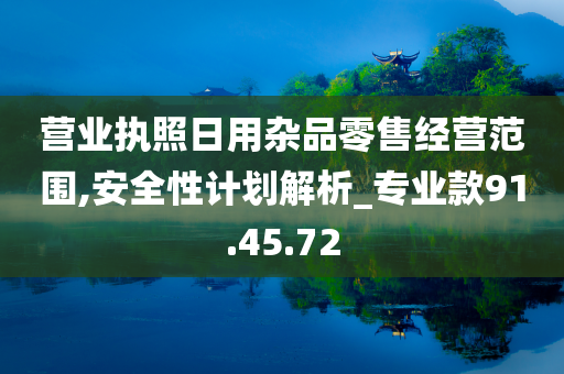 营业执照日用杂品零售经营范围,安全性计划解析_专业款91.45.72