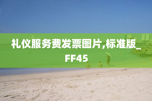 礼仪服务费发票图片,标准版_FF45