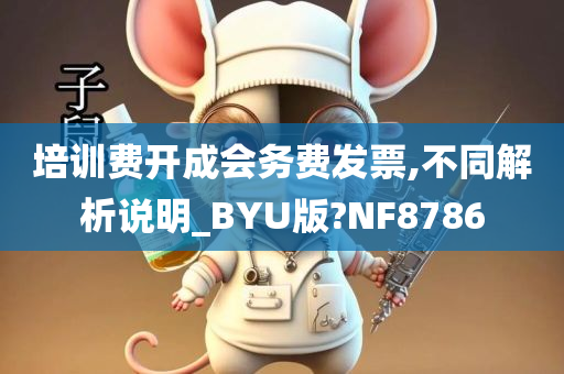 培训费开成会务费发票,不同解析说明_BYU版?NF8786