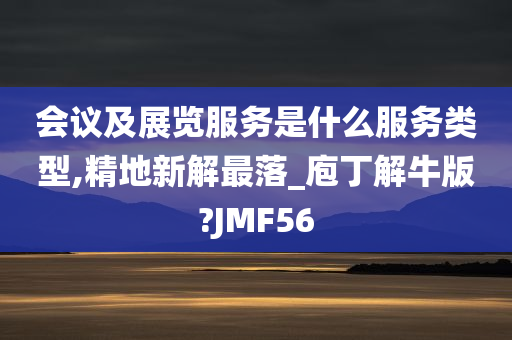 会议及展览服务是什么服务类型,精地新解最落_庖丁解牛版?JMF56