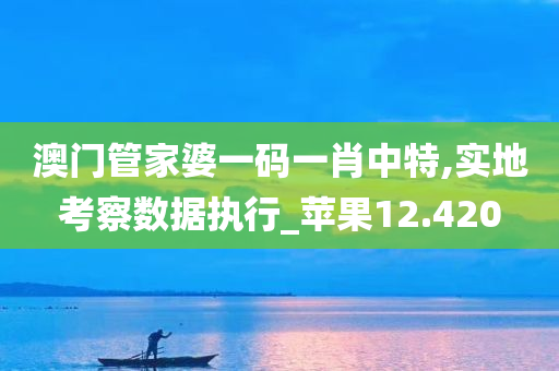 澳门管家婆一码一肖中特,实地考察数据执行_苹果12.420