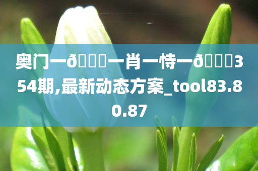 奥门一🐎一肖一恃一🀄354期,最新动态方案_tool83.80.87