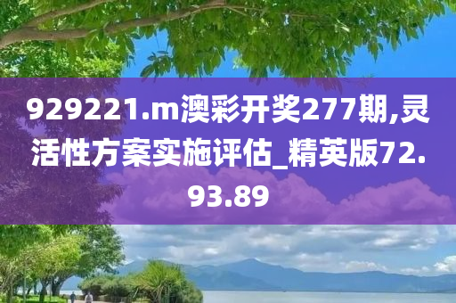 929221.m澳彩开奖277期,灵活性方案实施评估_精英版72.93.89