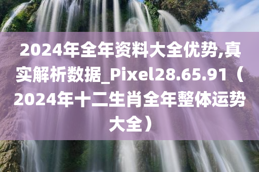 2024年全年资料大全优势,真实解析数据_Pixel28.65.91（2024年十二生肖全年整体运势大全）