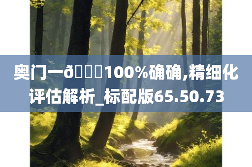 奥门一🐎100%确确,精细化评估解析_标配版65.50.73