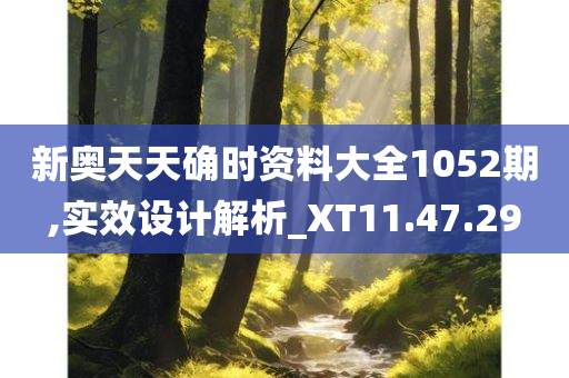 新奥天天确时资料大全1052期,实效设计解析_XT11.47.29