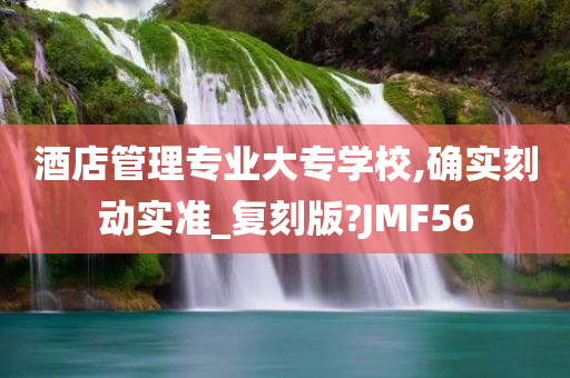 酒店管理专业大专学校,确实刻动实准_复刻版?JMF56