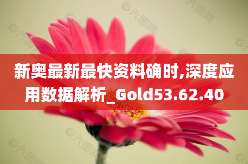 新奥最新最快资料确时,深度应用数据解析_Gold53.62.40