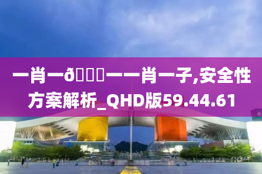 一肖一🐎一一肖一子,安全性方案解析_QHD版59.44.61