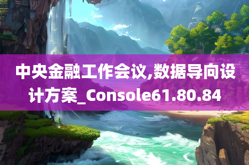 中央金融工作会议,数据导向设计方案_Console61.80.84