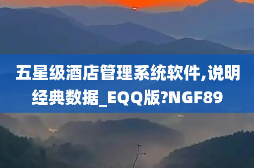 五星级酒店管理系统软件,说明经典数据_EQQ版?NGF89