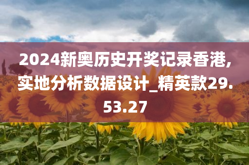 2024新奥历史开奖记录香港,实地分析数据设计_精英款29.53.27