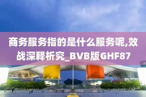 商务服务指的是什么服务呢,效战深释析究_BVB版GHF87