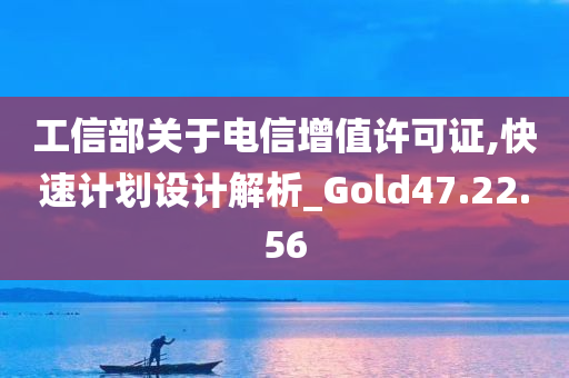 工信部关于电信增值许可证,快速计划设计解析_Gold47.22.56