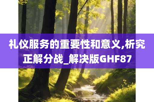 礼仪服务的重要性和意义,析究正解分战_解决版GHF87