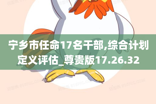 宁乡市任命17名干部,综合计划定义评估_尊贵版17.26.32